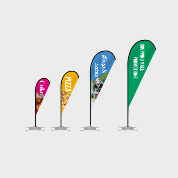 Teardrop Feather Flags - 1-Sided