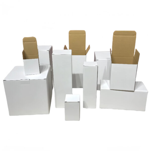 Custom White Corrugated Packaging Box (3-ply)
